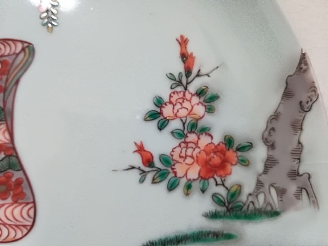 ⭐江戸時代 鍋島藩 御窯絵師 今泉今右衛門の優品 染付色絵磁器 美人図皿 骨董品