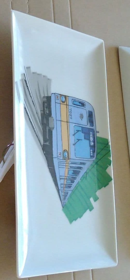 東上線・営団有楽町線相互直通運転　和光市駅・志木駅間複々線完成記念皿３枚