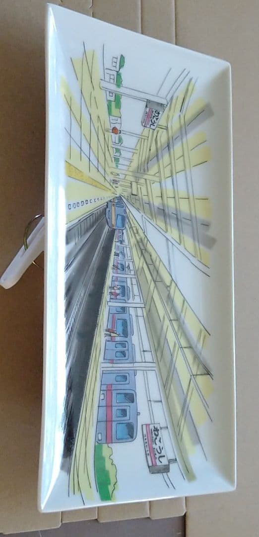 東上線・営団有楽町線相互直通運転　和光市駅・志木駅間複々線完成記念皿３枚