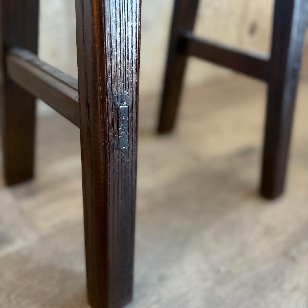 無垢材スツール　アジアンスタイル　①