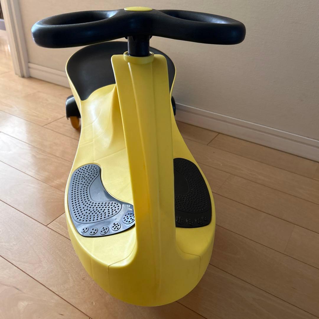 【プラズマカー・ラングスジャパン】黄色 ゴムタイヤ 静音 乗り心地抜群