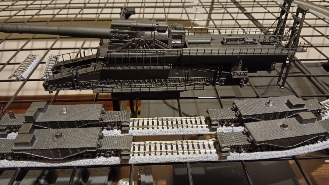 B*2様 フジミ　1/144　列車砲　ドーラ　可動化