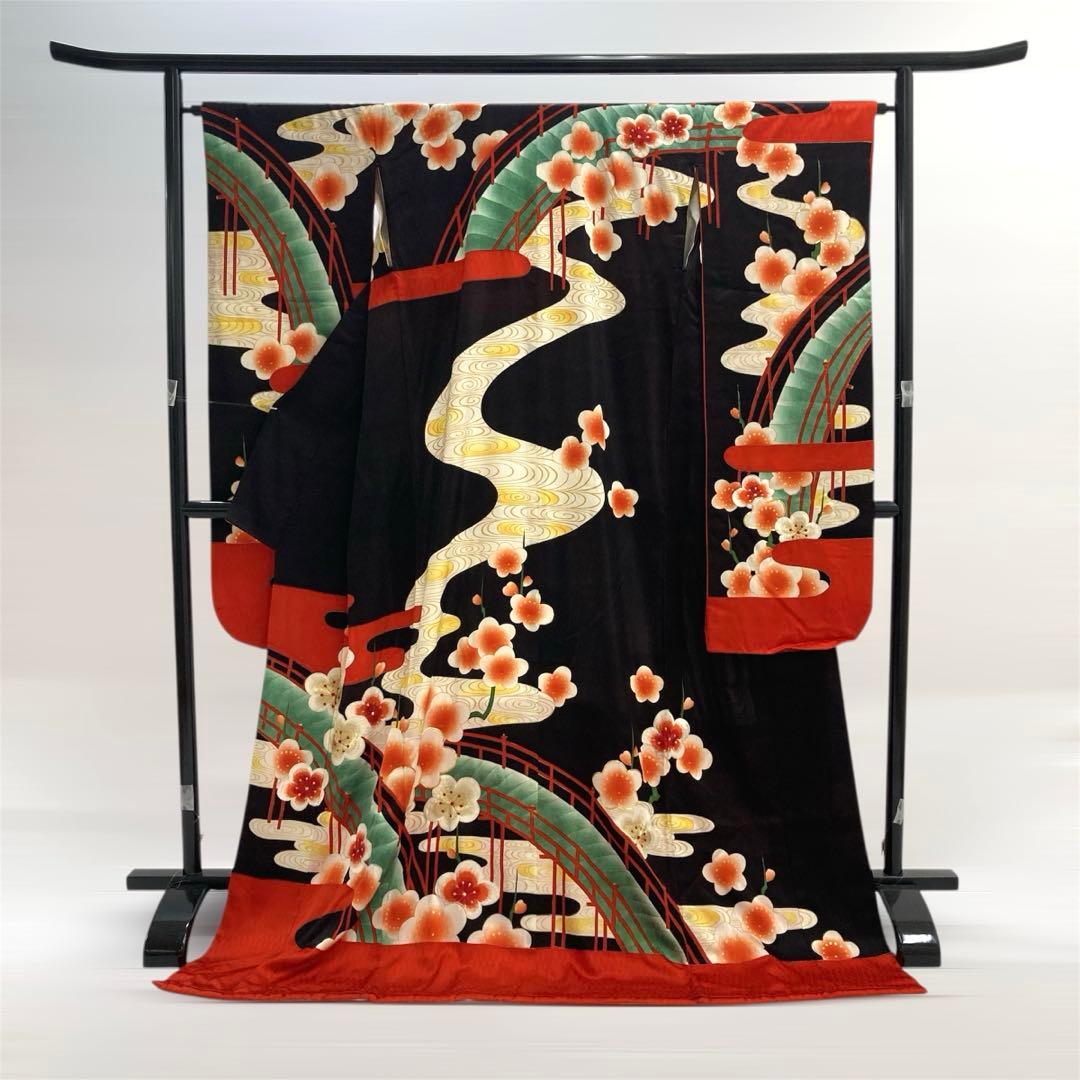 ◆mk-1045　引き振袖　お引きずり　衣装　婚礼　花嫁　金駒刺繍　k-6-2