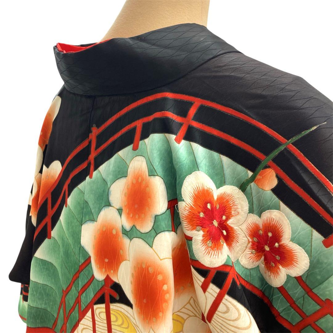 ◆mk-1045　引き振袖　お引きずり　衣装　婚礼　花嫁　金駒刺繍　k-6-2