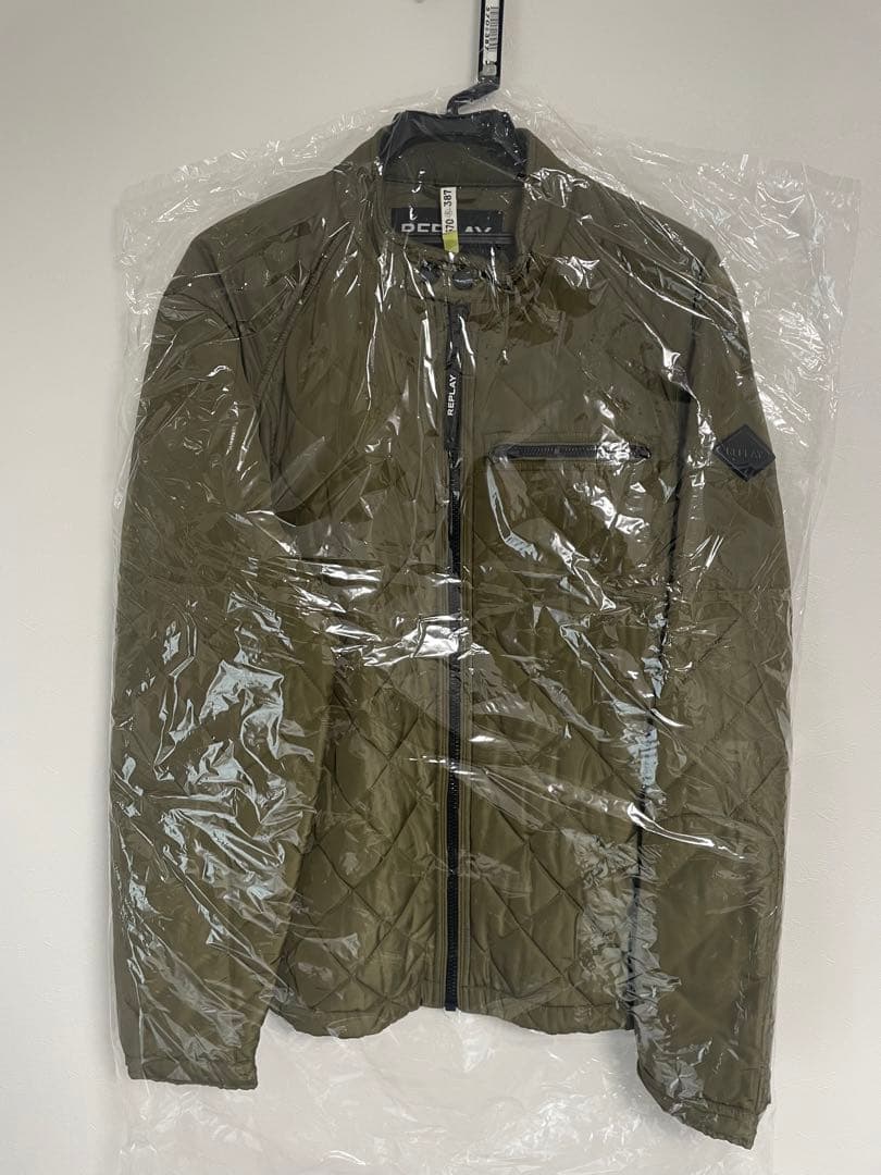 リプレイ　キルティングライダースジャケット