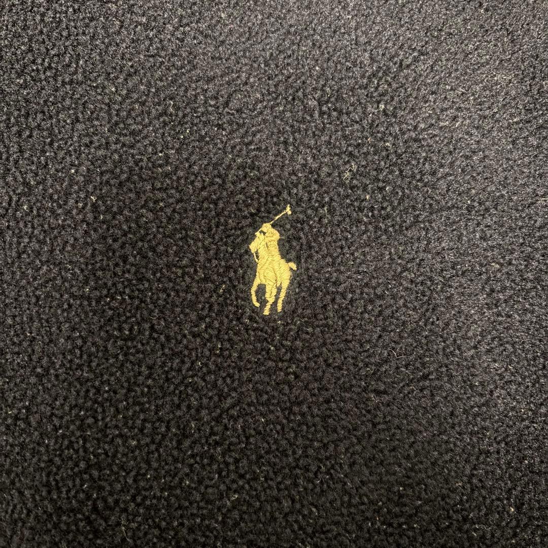 80~90s ラルフローレン 三角タグ フリース スイングトップ ネイビー L