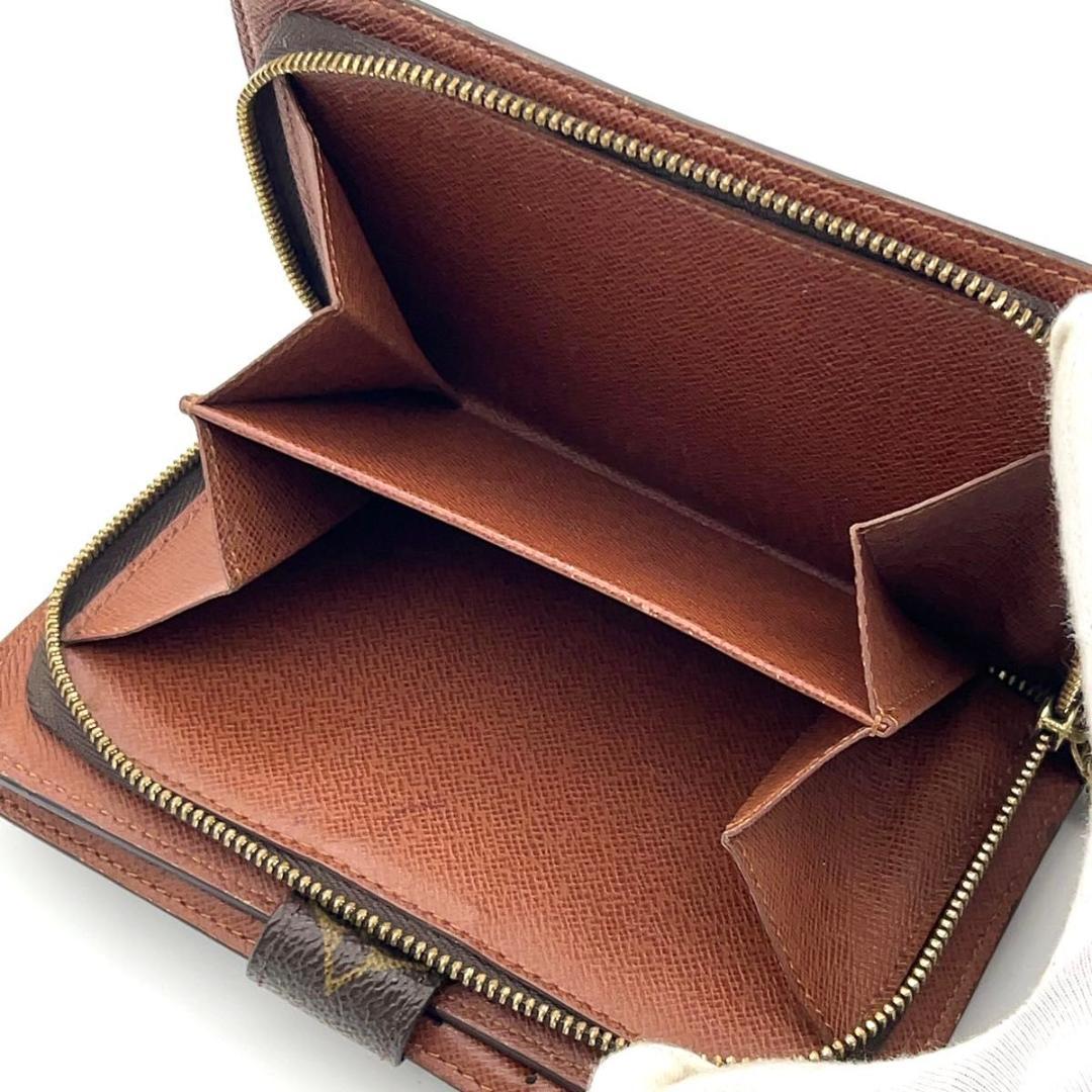 ルイヴィトン モノグラム ポルトパピエジップ 二つ折り財布 パスケース付