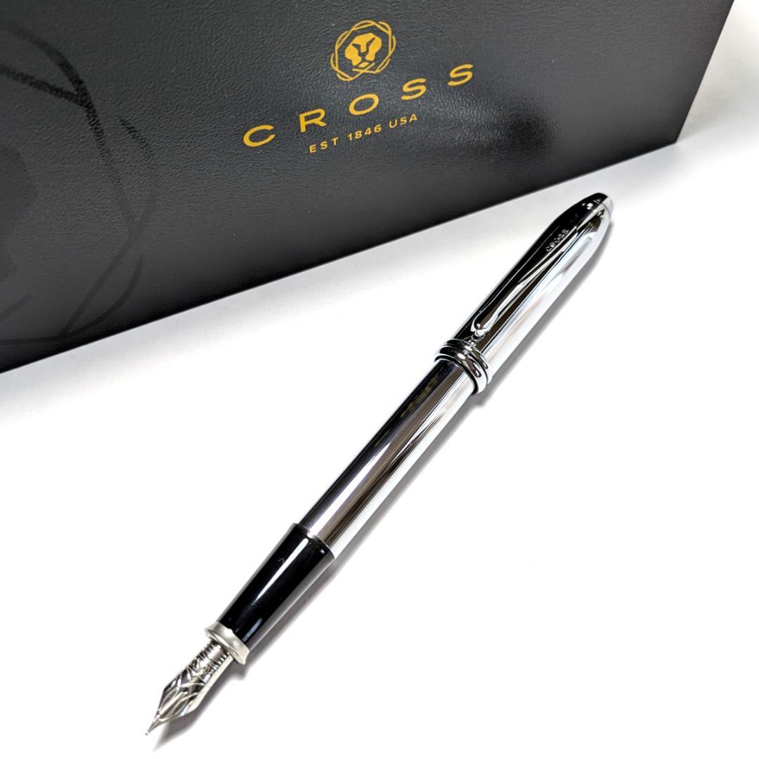 crf41 CROSS クロス 万年筆 タウンゼント クローム Fニブ N536
