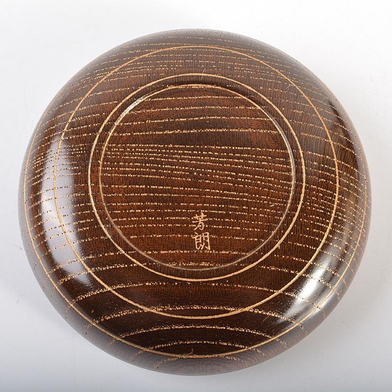 山中塗　福田芳朗作　招福　宝珠　肉池　朱肉入　共箱　V　5980