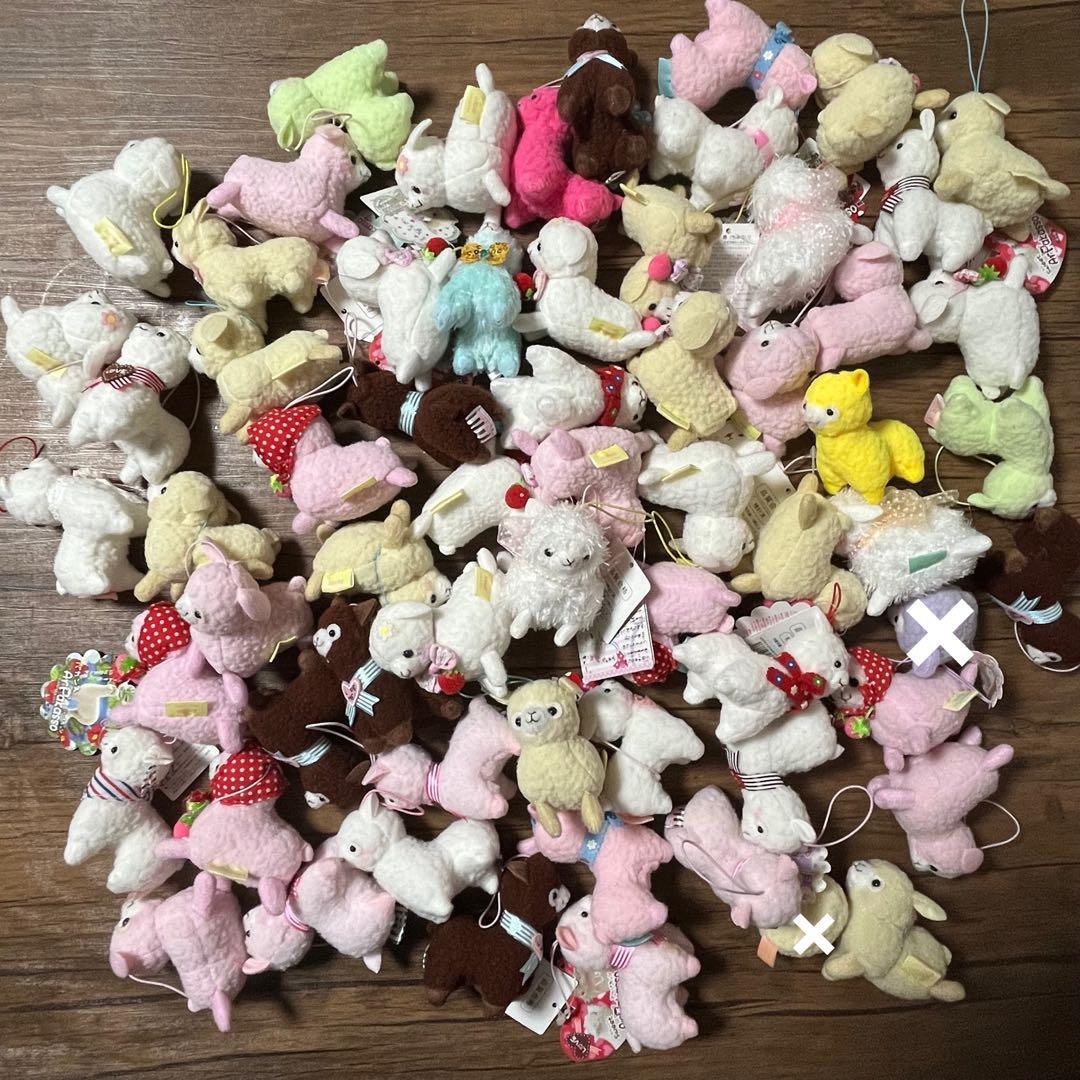 アルパカッソ＆ベイビーアルパカッソ　ぬいぐるみマスコット　小サイズ　62個セット