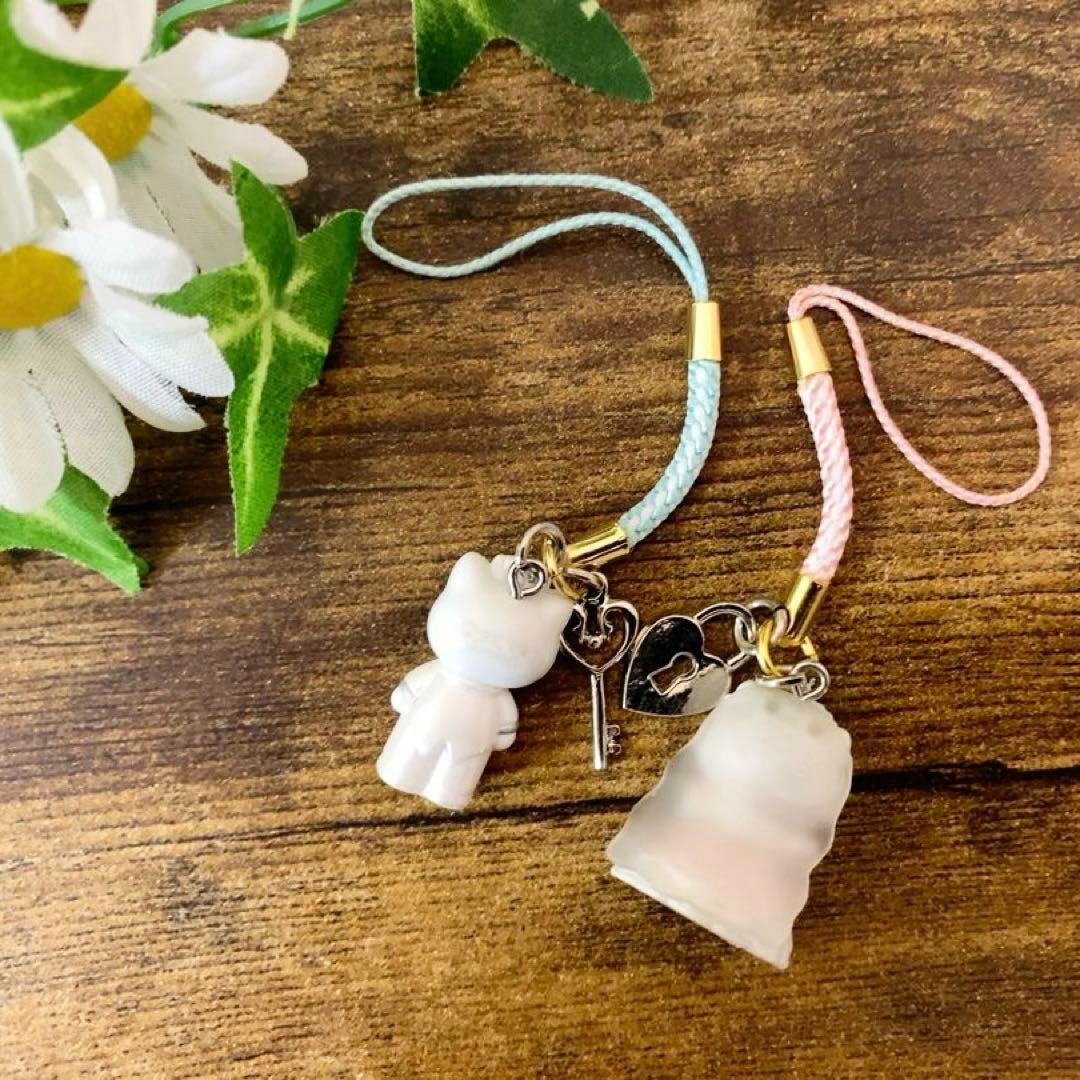 【希少レア】ハローキティ＆ディアダニエルウェディングペア根付け　2002