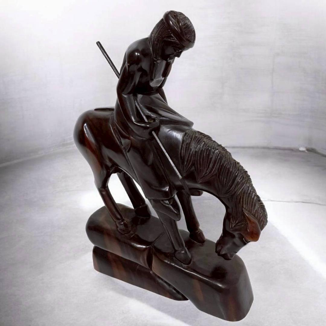 【希少】ヴィンテージ アイアンウッド彫刻 木製