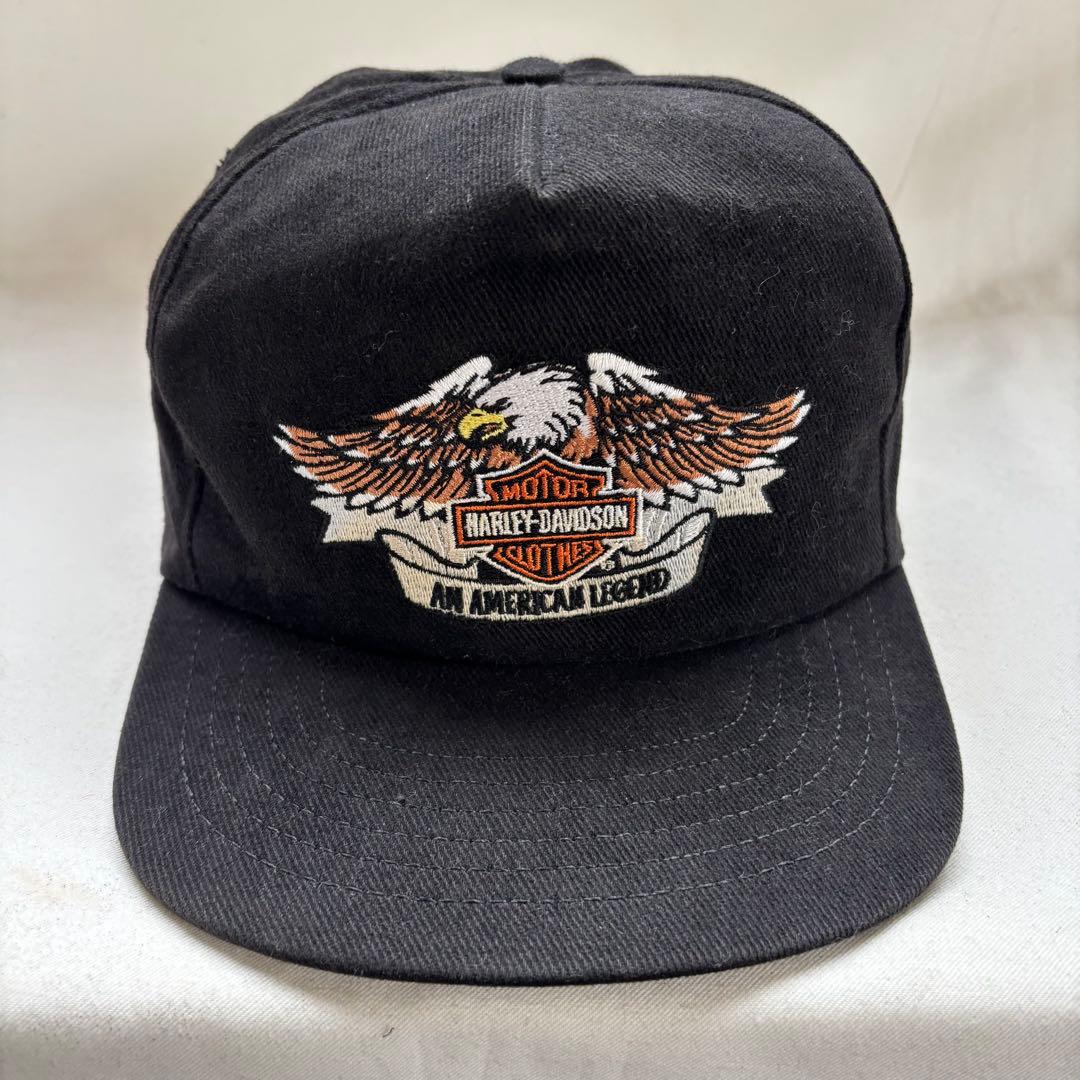 ビンテージ ハーレーダビッドソン キャップ イーグル アメリカ製 帽子 ハーレー