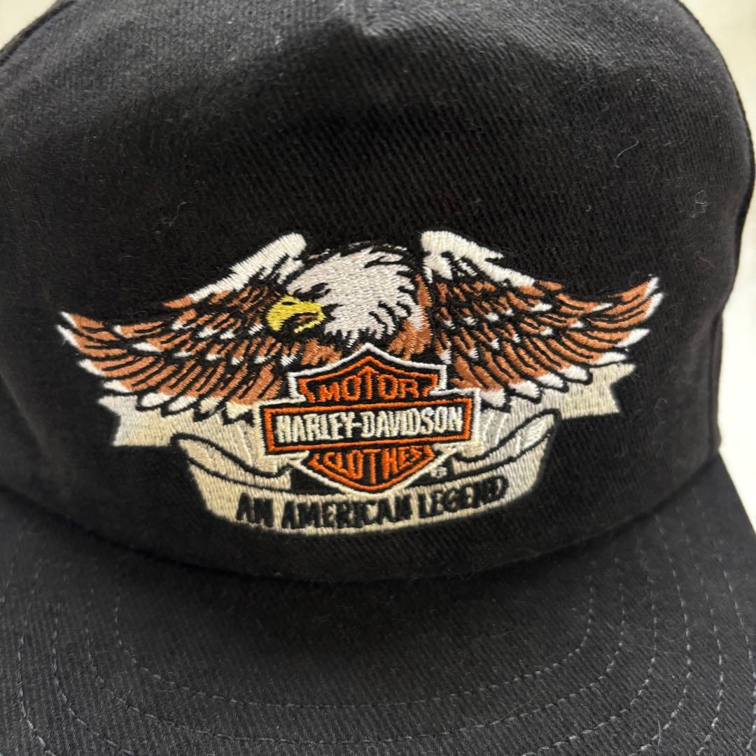 ビンテージ ハーレーダビッドソン キャップ イーグル アメリカ製 帽子 ハーレー