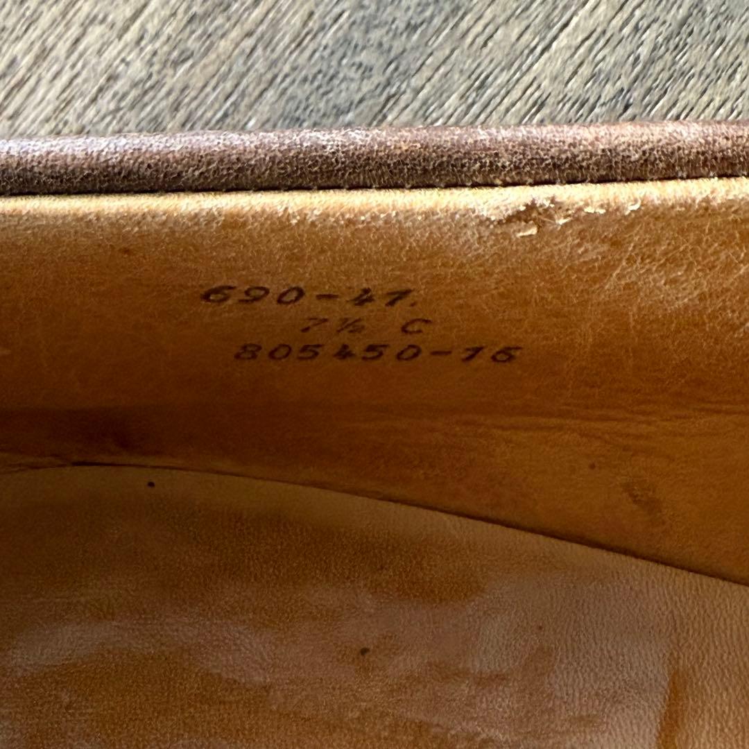 J.M.WESTON レザーシューズ ヨット ダービー 690 7.5