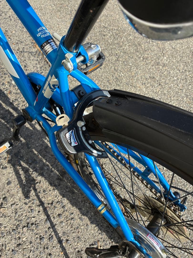 「神戸市内限定/近隣まで輸送可/引取割引します」24インチ　ブルー　6段変速