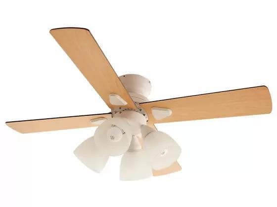 シーリングファンライト Windouble 4灯BIG-101／ホワイト