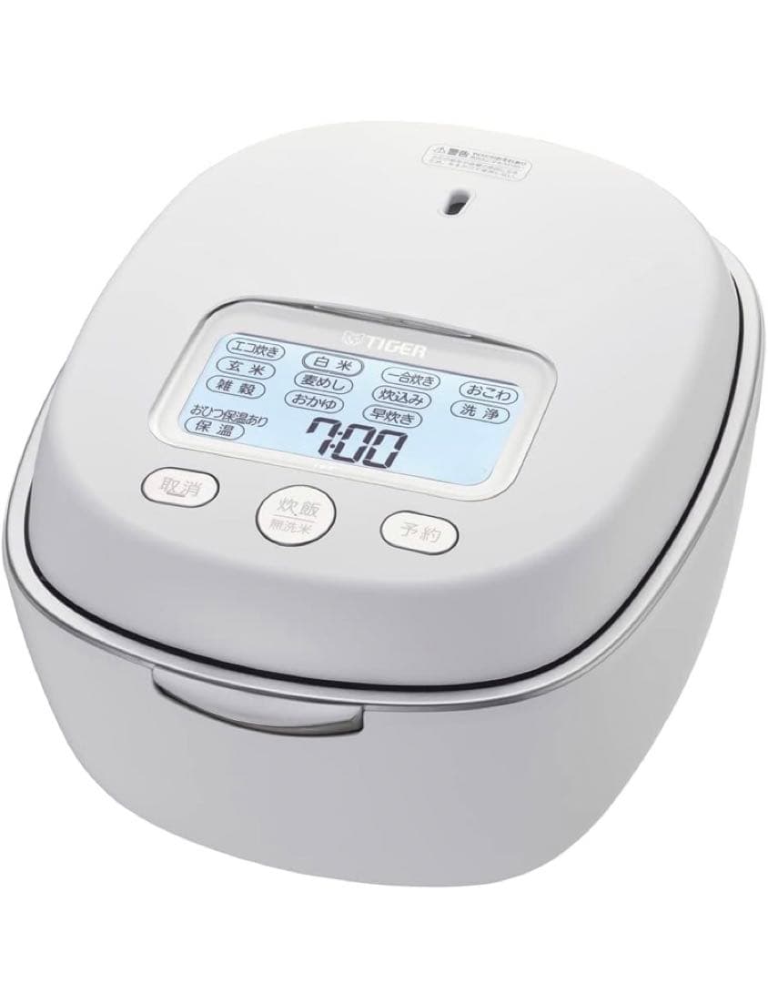 TIGER 炊飯器 ホワイト 本土鍋 5.5合 土鍋ご泡火炊き JPL-S100