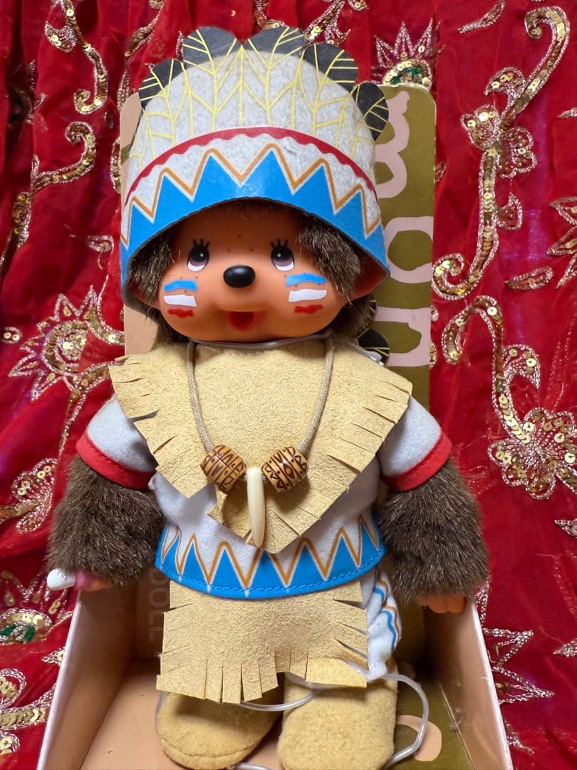 ‼️激レア‼️monchhichi インディアン風　モンチッチ！Indian