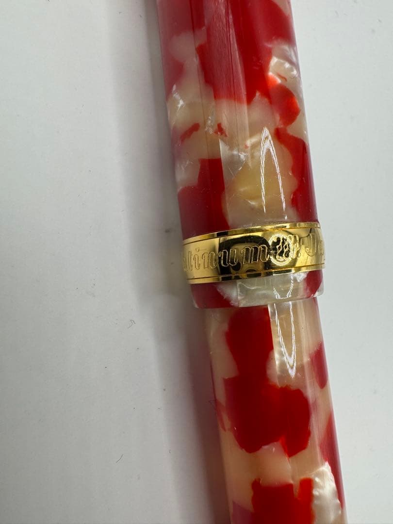 専用 PLATINUM プラチナ 万年筆 3776 セルロイド 金魚 14K