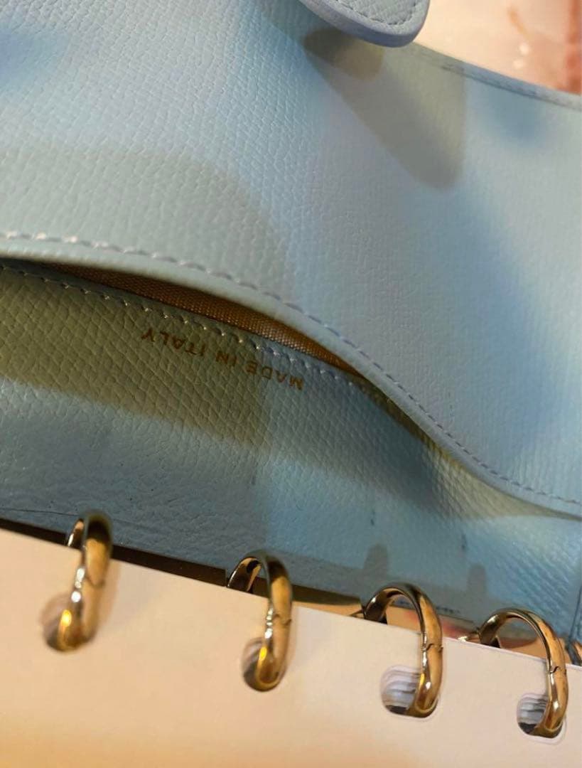 mumu 未使用 CHANELシャネル 水色レザー 手帳 希少色