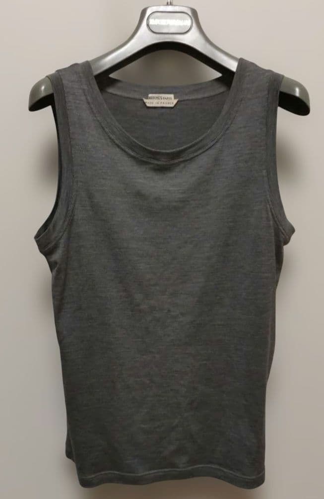 HERMES グレー タンクトップ