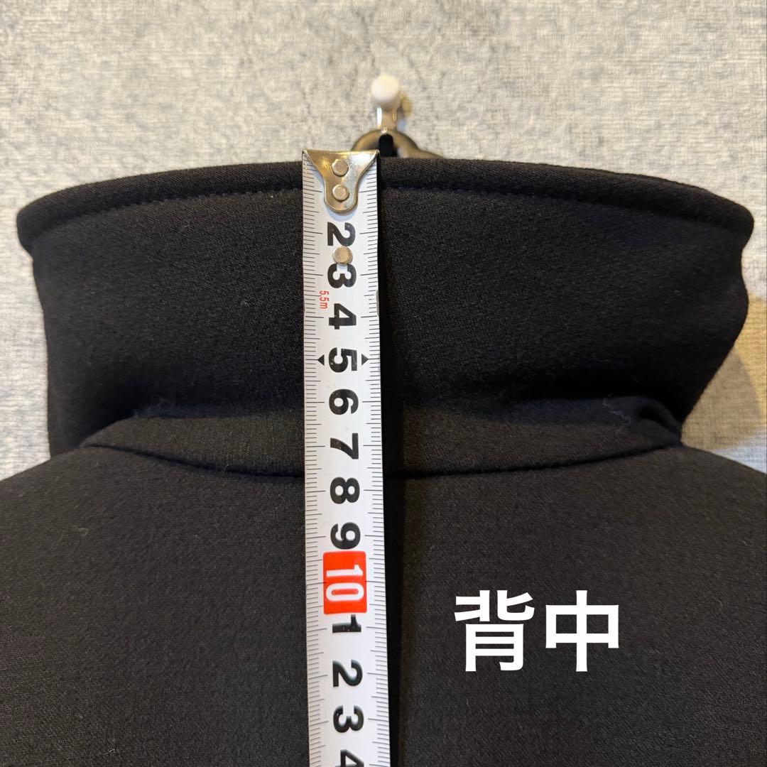 極美品ジョルジオアルマーニ 黒タグ ジップアップコート 2wayネック ブラック