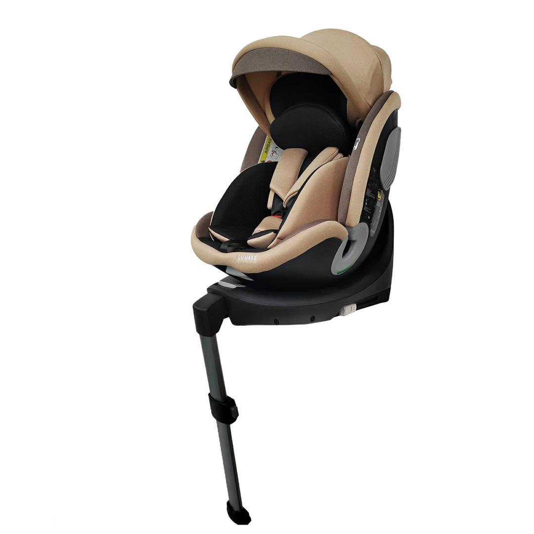 【新品】GU MODE 車用チャイルドシート 360度回転　ブラウン