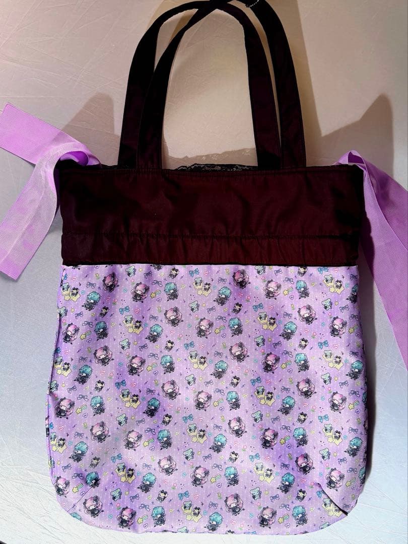 リトルツインスターズ　キキララ Dolly Mixダブルリボントートバッグ