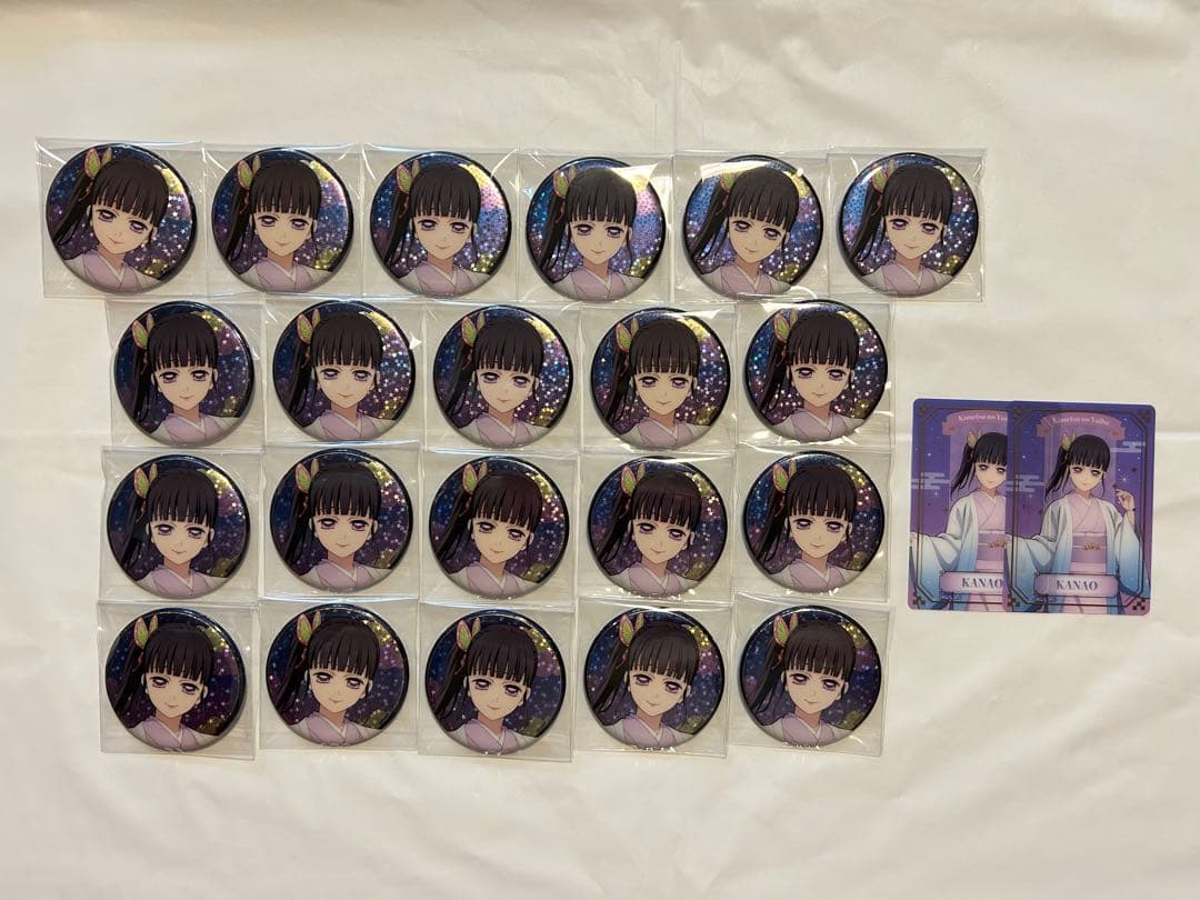 鬼滅の刃　ジャンフェス　アニプレックス　缶バッジ　カード　栗花落カナヲ