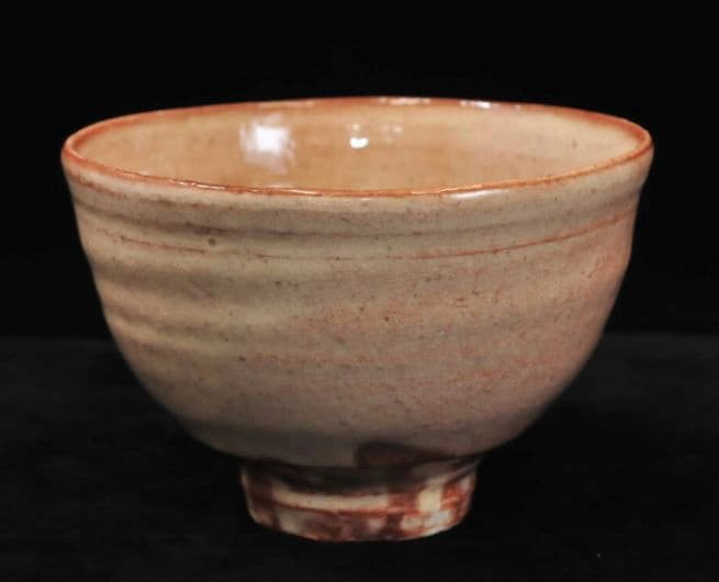 【最上位】十四代　新庄貞嗣　萩茶碗　共布共箱　　山口県指定無形文化財　青井戸