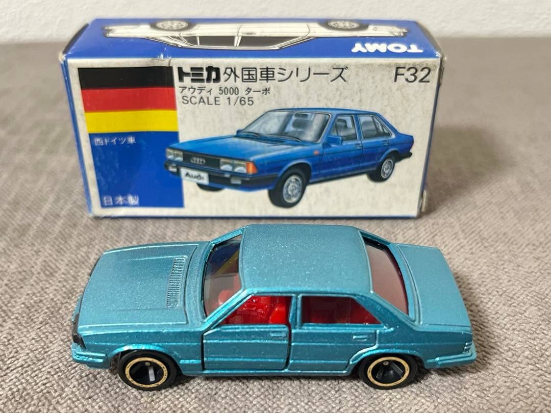 トミカ 日本製 青箱 F32-2-4 アウディ 5000 ターボ 一般輸出仕様