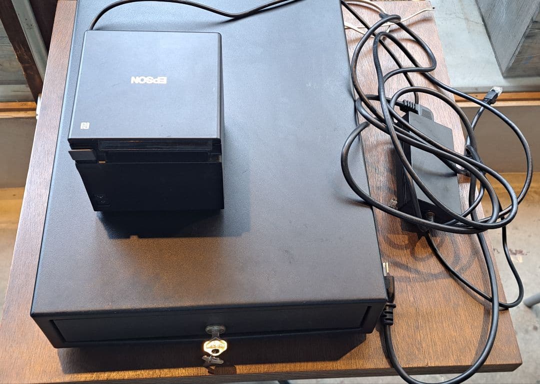 EPSON NFCレシートプリンターとレジボックスセット