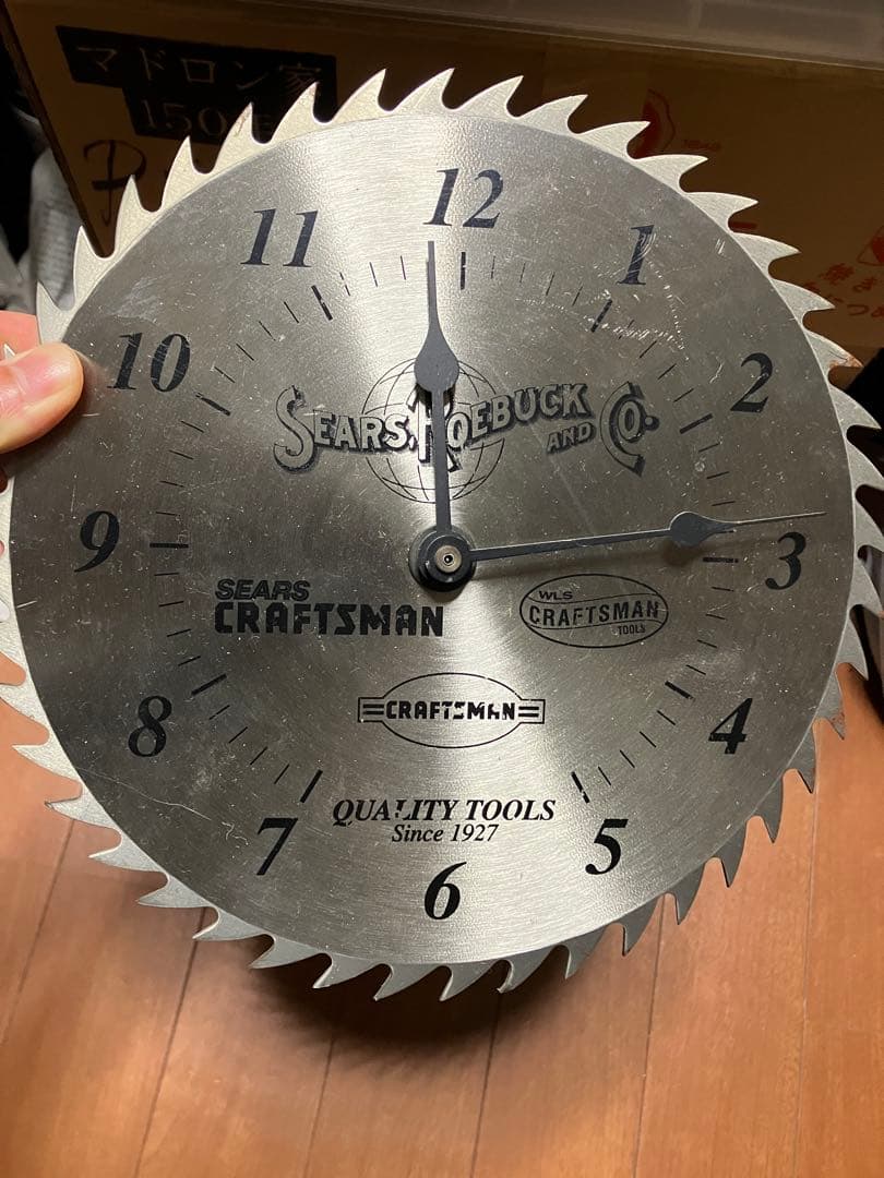 sears saw blade clock シアーズ　クロック　掛時計