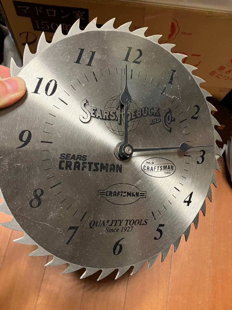 sears saw blade clock シアーズ　クロック　掛時計