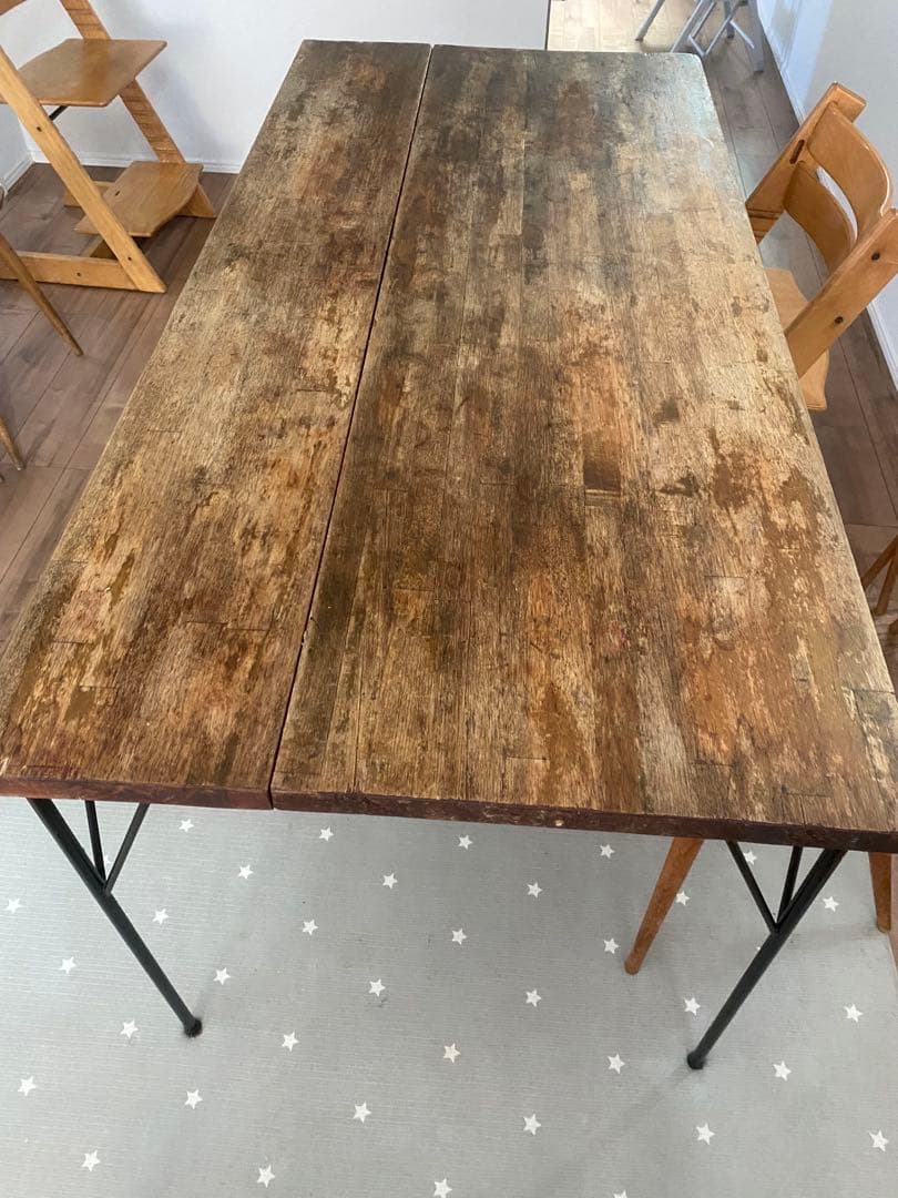 ‼️週末割引中‼️一点物✴︎木製アンティーク古材オリジナルダイニングテーブル