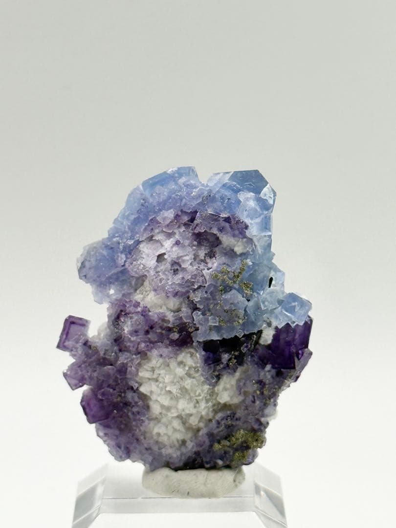 パープル　ブルー　フローライト　蛍石　浙江省産　原石　鉱物標本　天然石