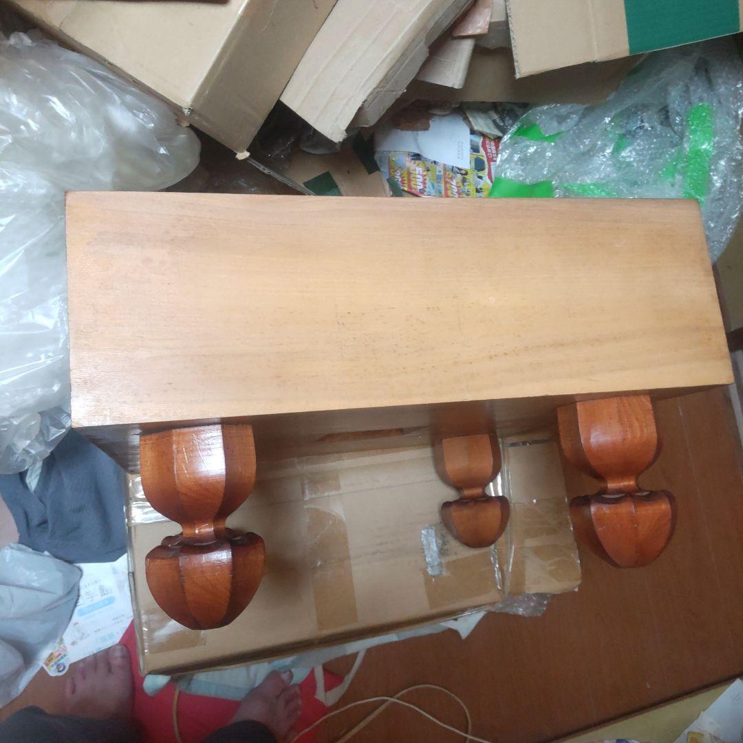 本桂碁盤５寸盤　木裏板目　カバー付き