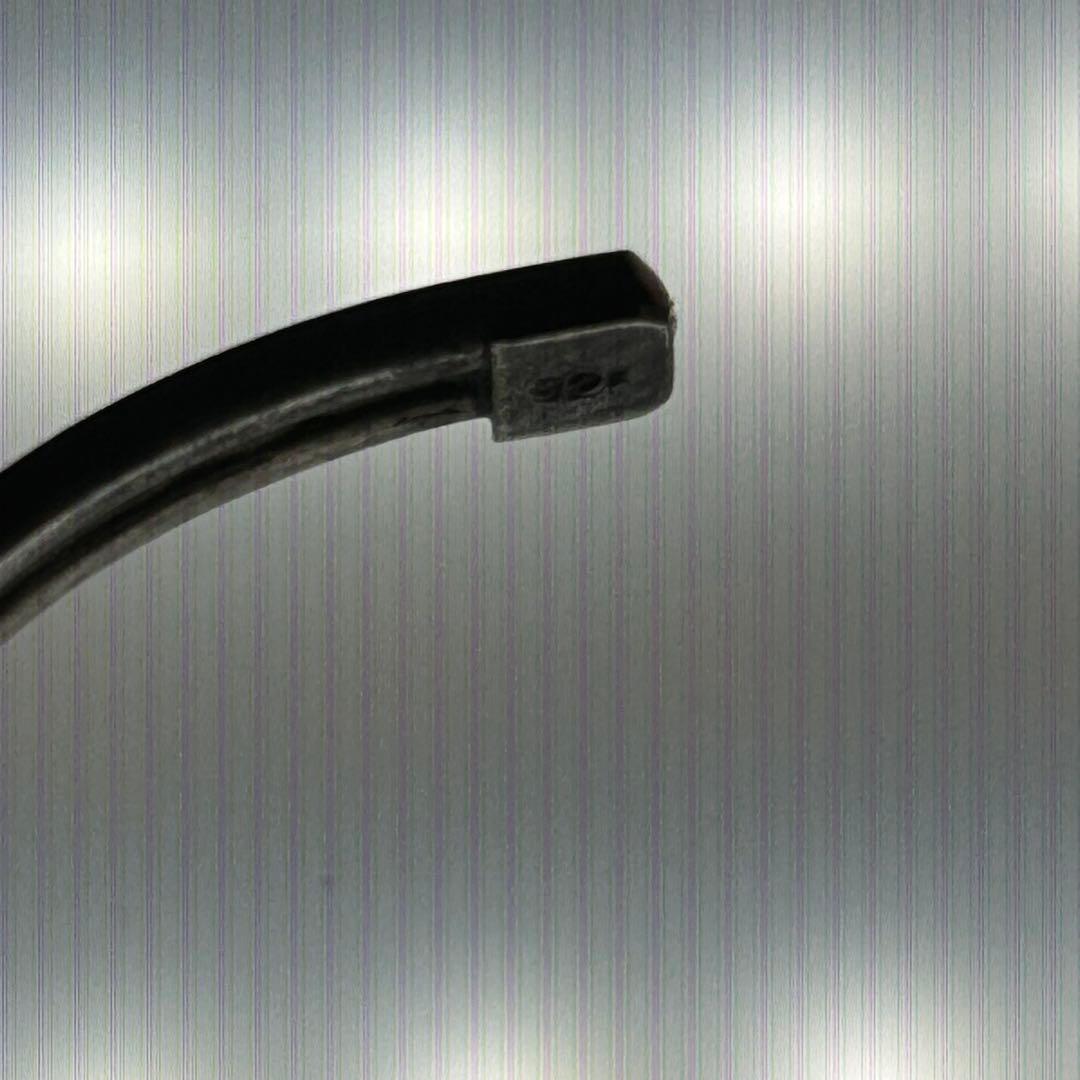 インディアンジュエリー　navajo ホワイトバッファロー　バングル　シルバー