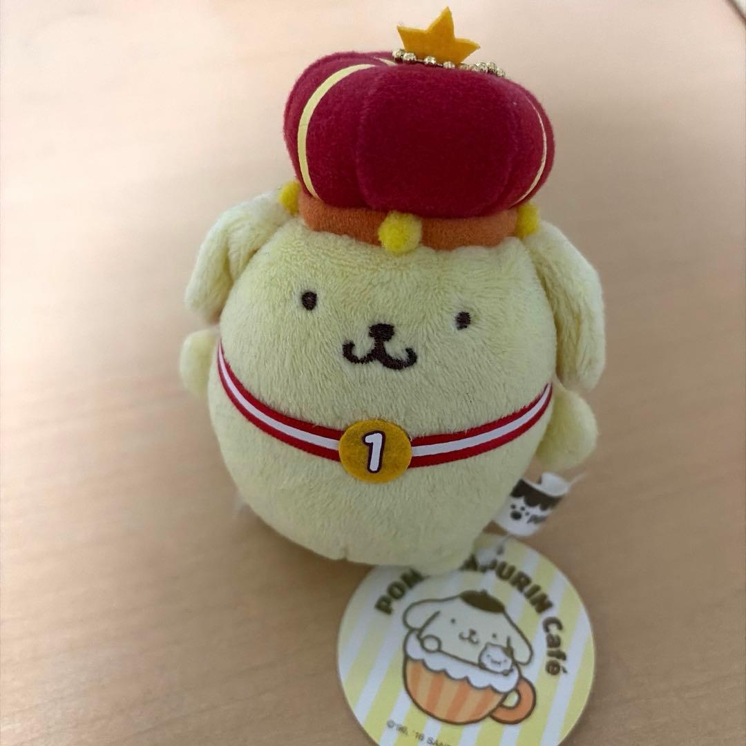 【限定品】ポムポムプリンカフェ　王冠付きマスコット
