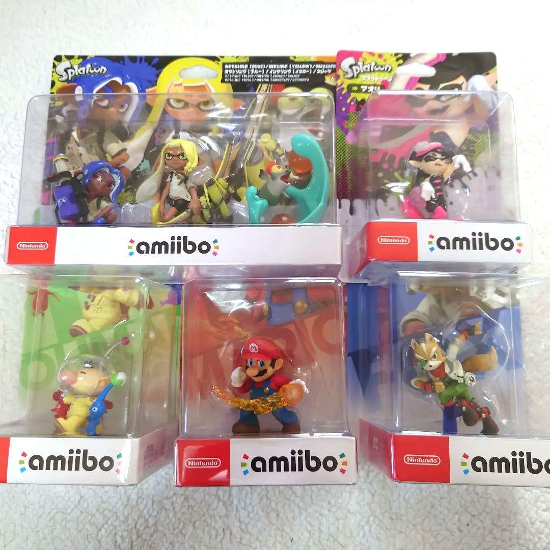 【amiiboまとめ売り】アミーボ　マリオ　フォックス　アオリ　オクトリング
