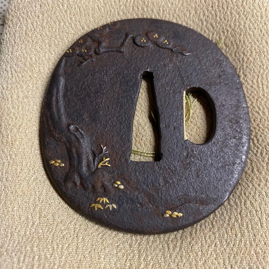 象嵌細工　鍔　大小セット