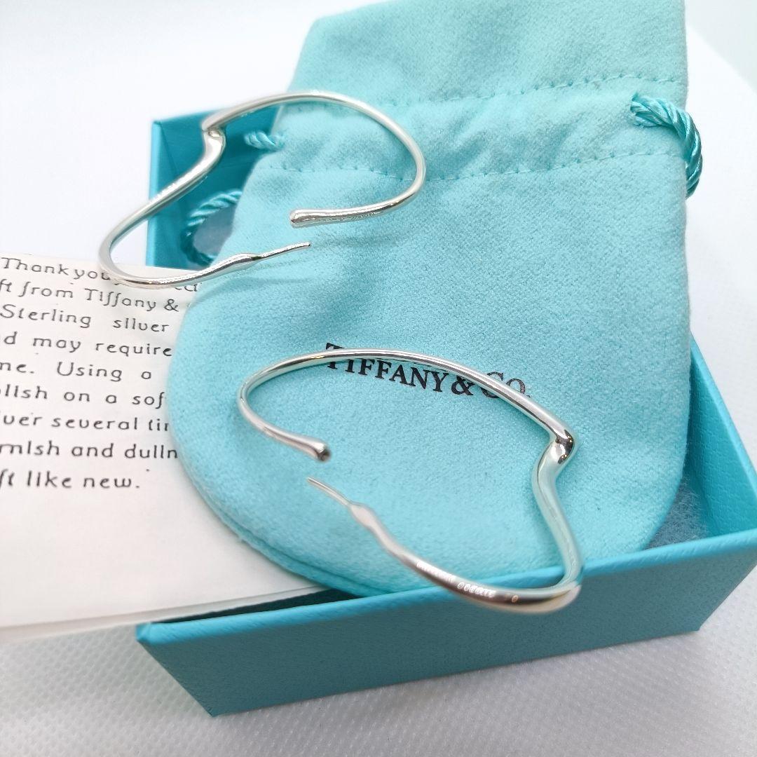 まりもり様　極美品✨️ティファニー　保存箱付き　オープンハート　フープ　ピアス