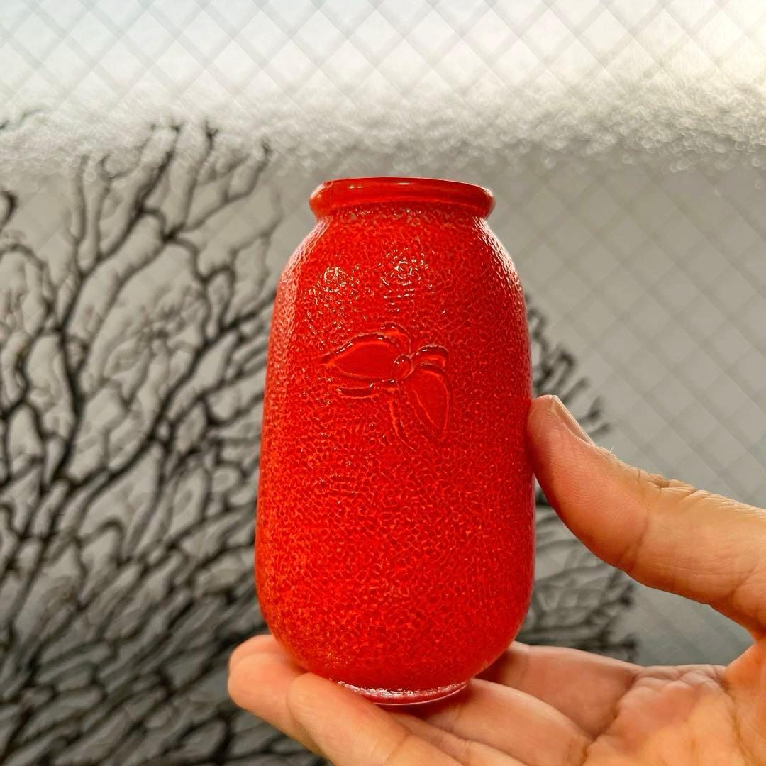 骨董　時代ガラス　超希少　瓜型　牡丹エンボス　飴屋瓶　金平糖瓶　菓子瓶