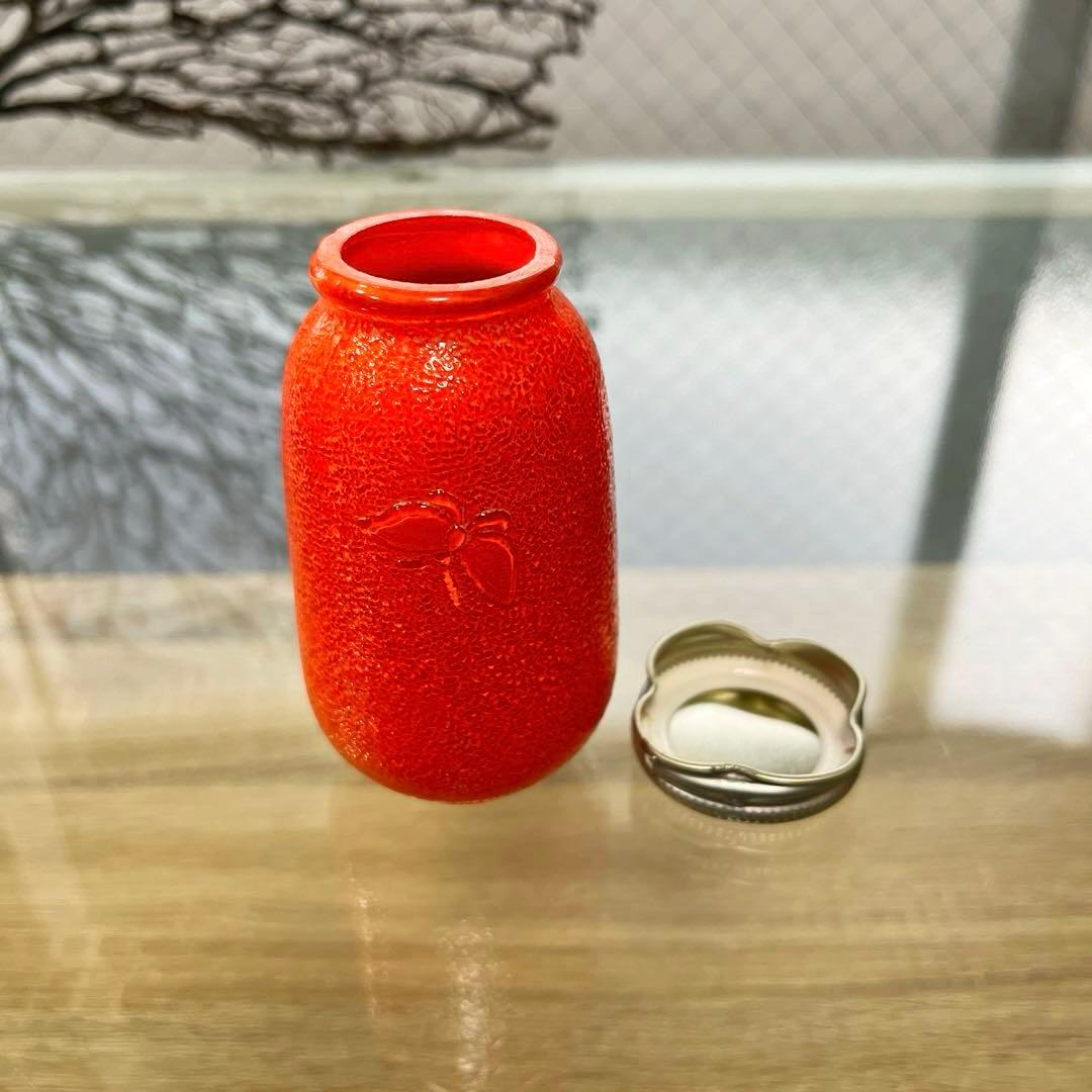 骨董　時代ガラス　超希少　瓜型　牡丹エンボス　飴屋瓶　金平糖瓶　菓子瓶