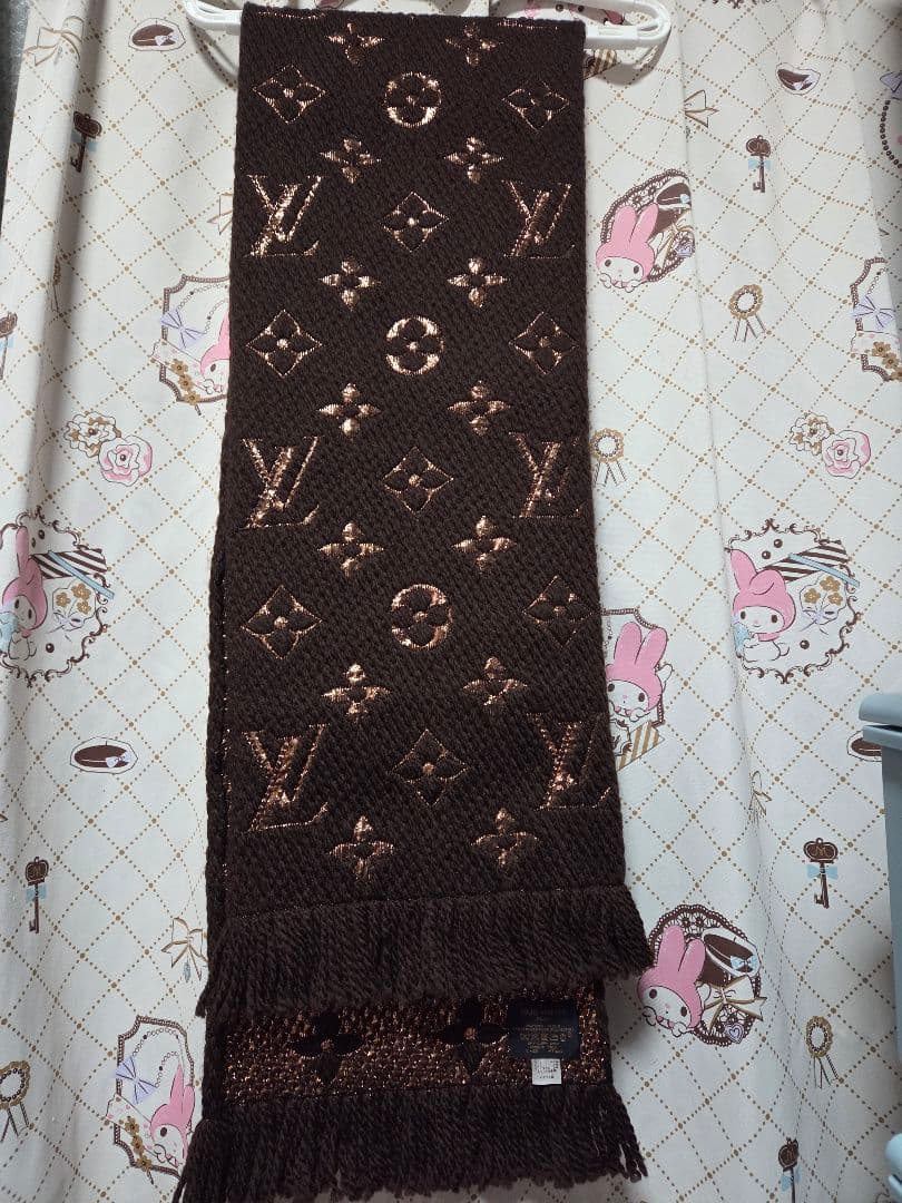 LOUIS VUITTON ブラウン マフラー