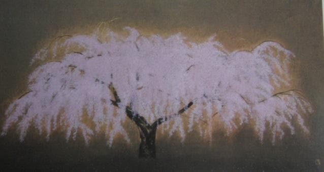 木下育應、【春宵】、希少な額装用画集より、新品額装付、状態良好