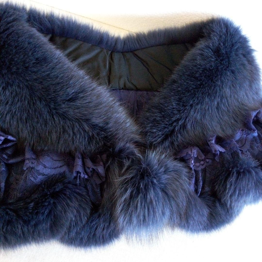 フォクス　レース付きストール