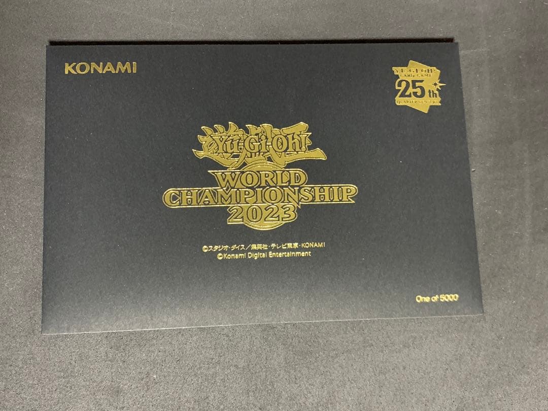 遊戯王　WCS2023 来場者特典 ブラックマジシャンガール　魔法の筒　25th