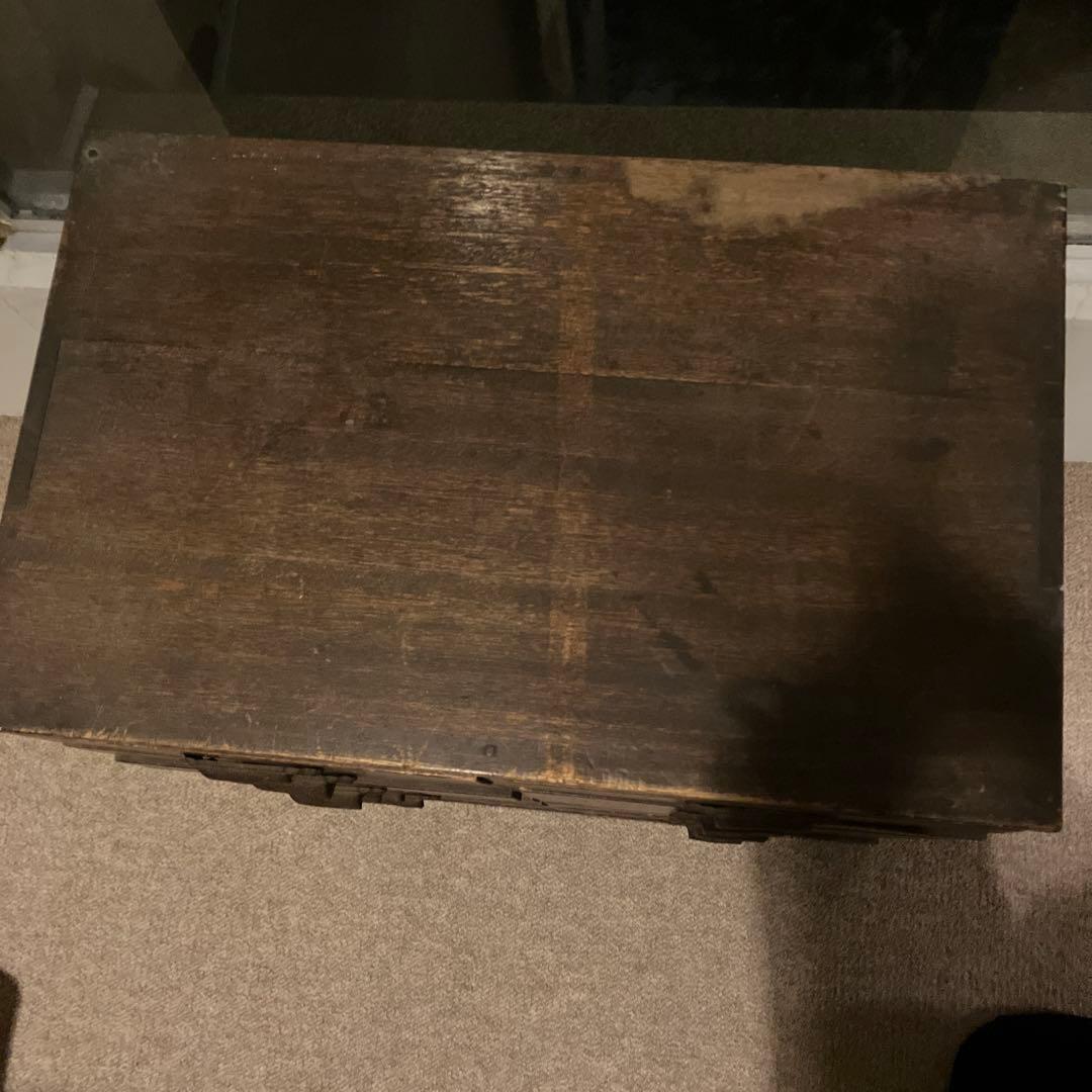 古道具・木製12段引き出し小物棚